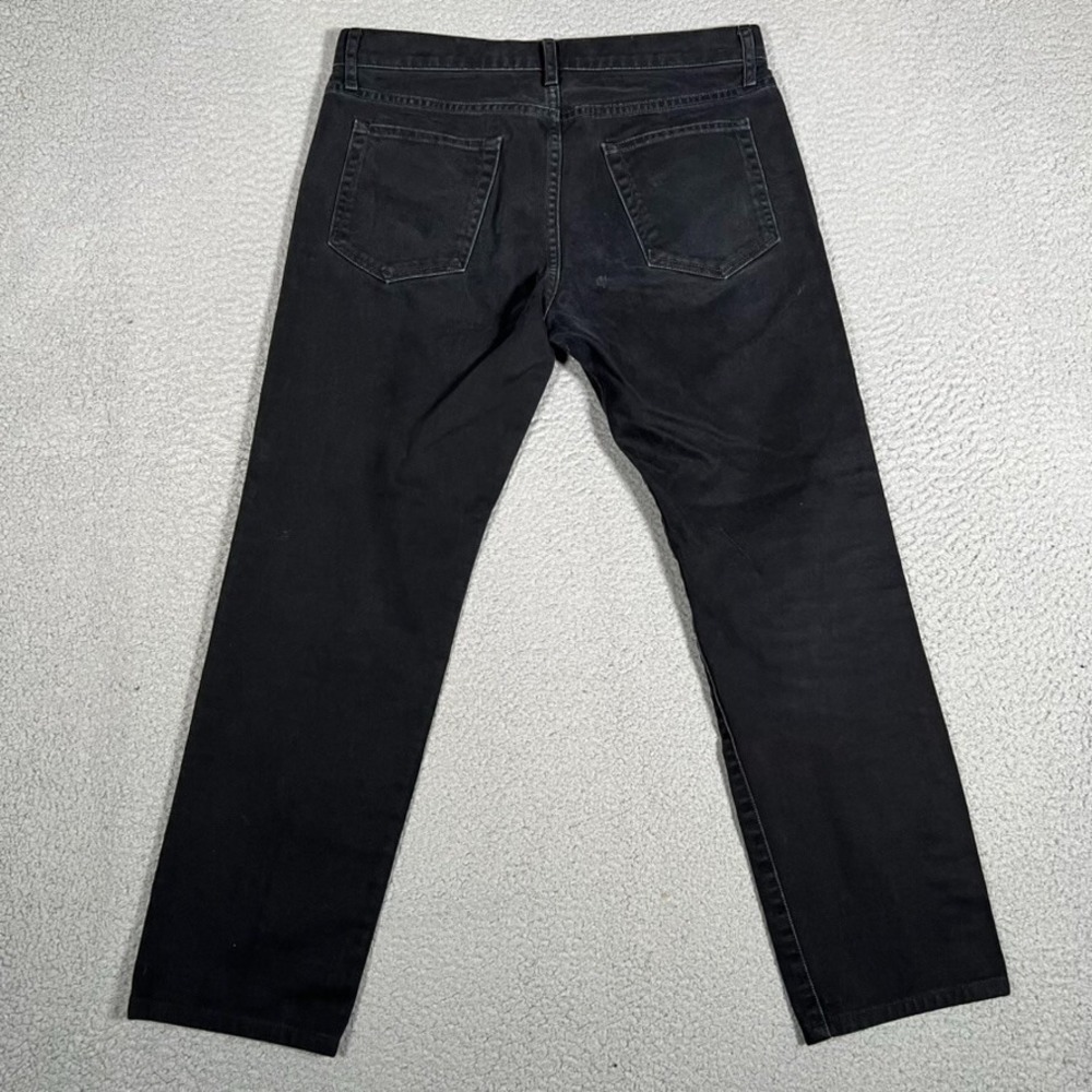 424 on Fairfax Jeans Mens 32x27 Black Slim Straight‎ Denim Casual Preppy Cotton - Picture 11 of 12